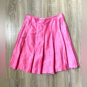 Banana Republic Pink Pleated Skater Skirt